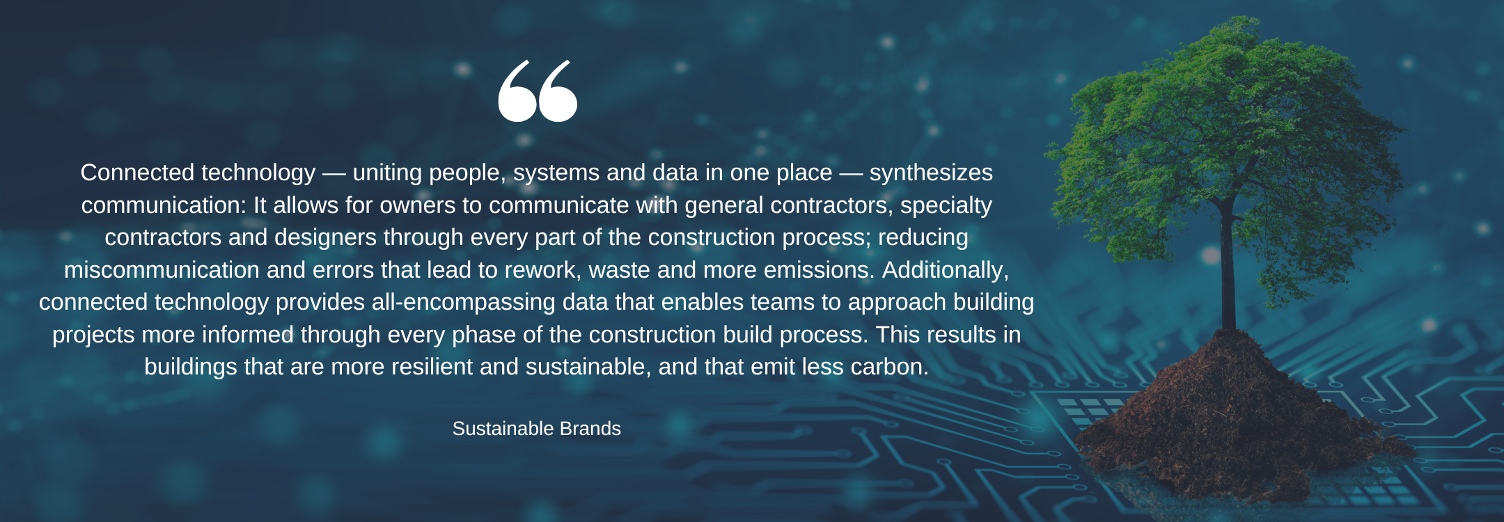 Connected Technology Reduces Carbon Emissions In Construction | AEC Solutions | ProjectReady | ProjectReady